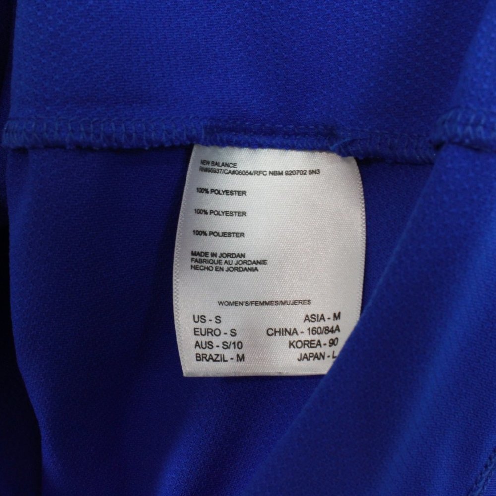 New Balance NBDry Blue Long Sleeve Crewneck Lightweight Activewear Shirt Size S - Picture 8 of 10